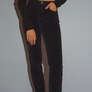 Brandy Melville black corduroy pants